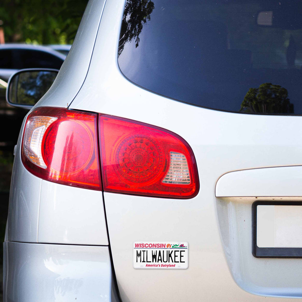Milwaukee Wisconsin Car Magnet - Flexible WI Fridge Magnet