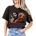 "Mini Halloween Popcorn" T-shirt - Cute Unisex Holiday Tee, Spooky Season Apparel