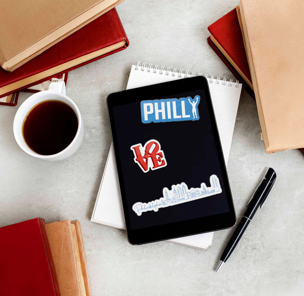 Philly Sticker Sheet - Set of 6 Mini Philadelphia Decals