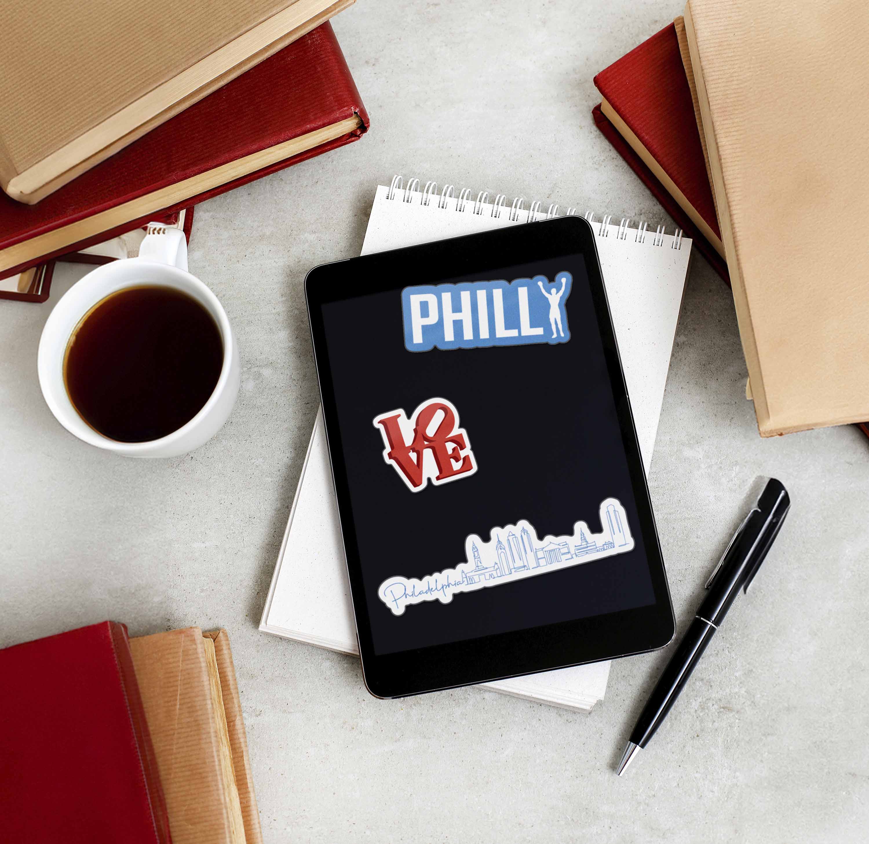 Philly Sticker Sheet - Set of 6 Mini Philadelphia Decals