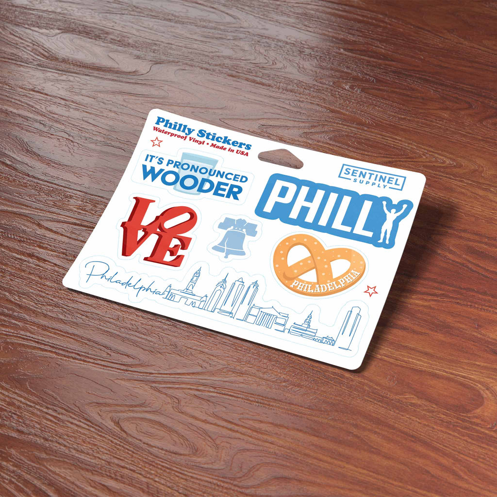 Philly Sticker Sheet - Set of 6 Mini Philadelphia Decals