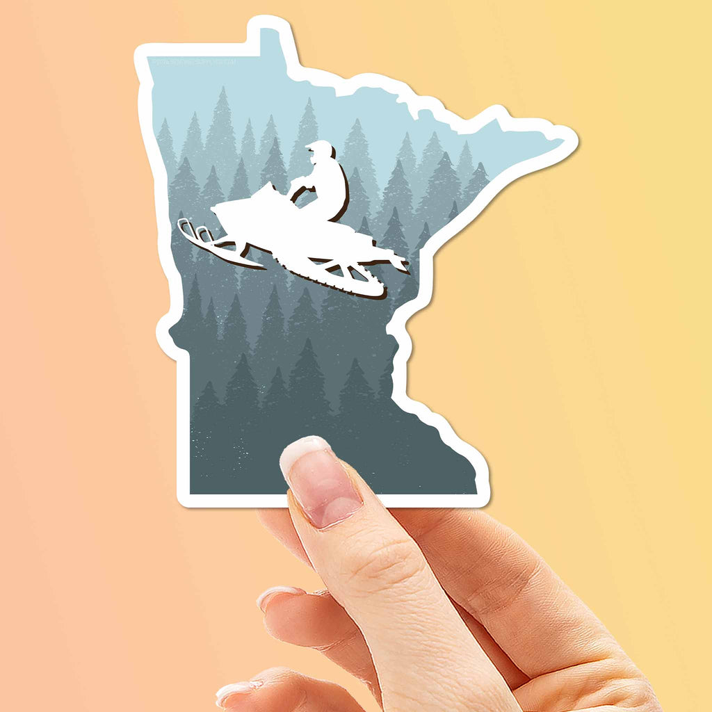 Snowmobile Minnesota Sticker
