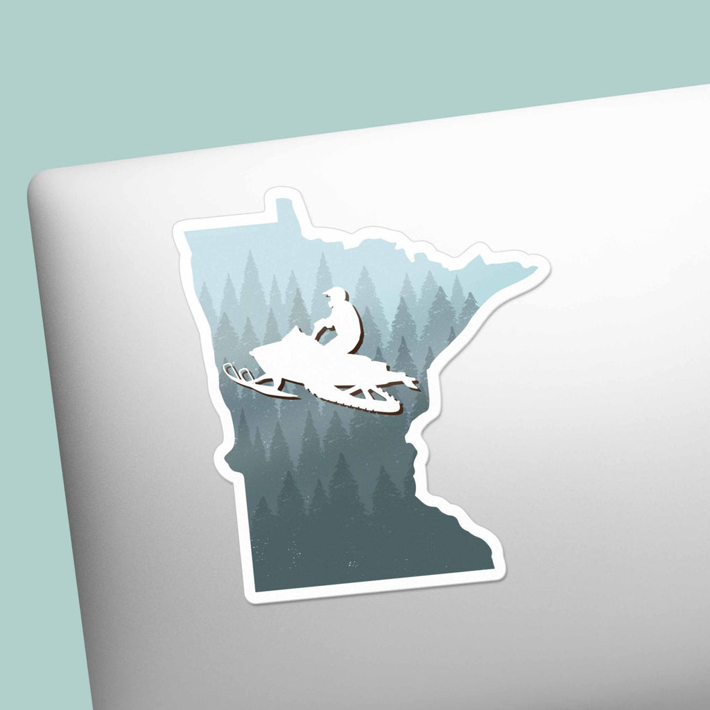 Snowmobile Minnesota Sticker