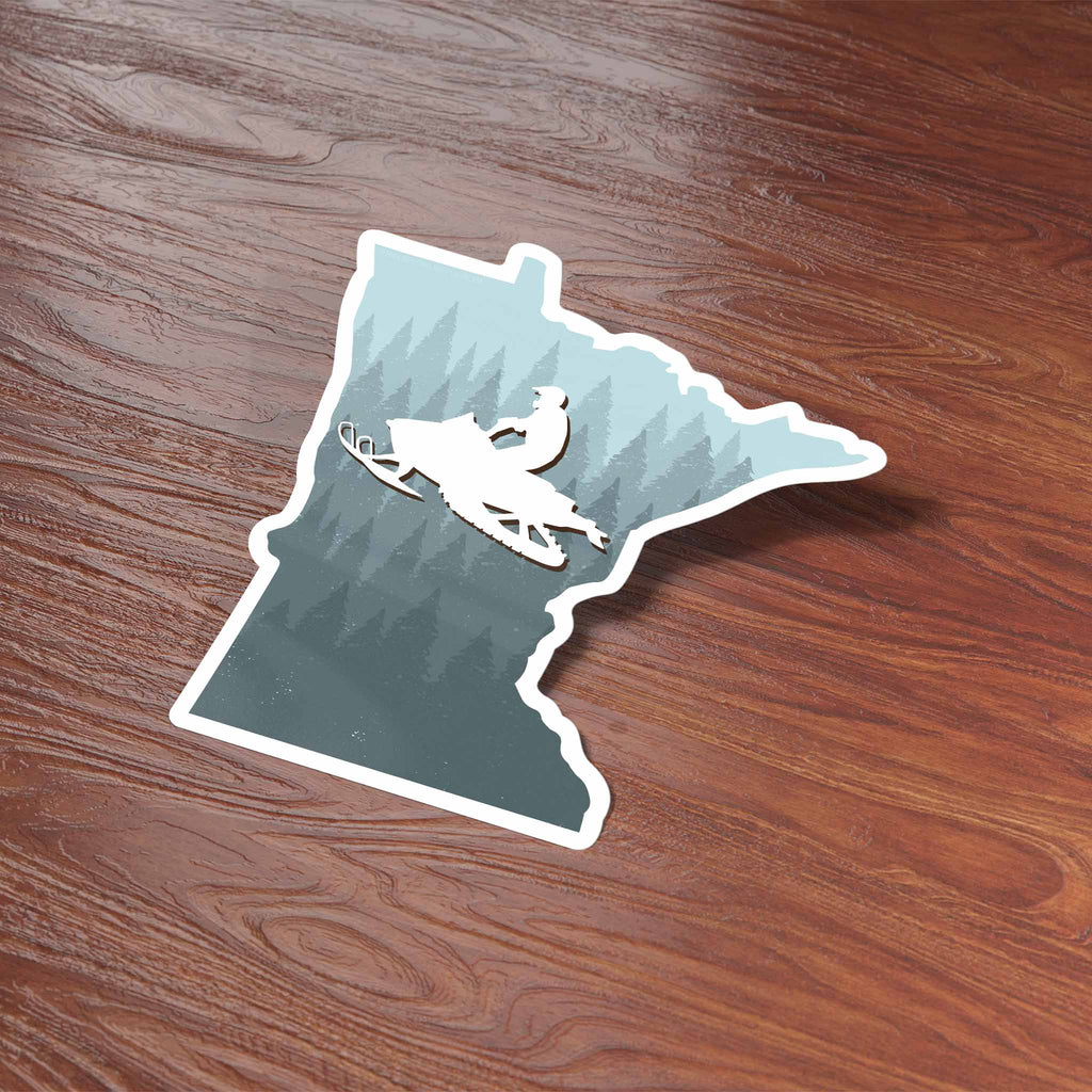 Snowmobile Minnesota Sticker