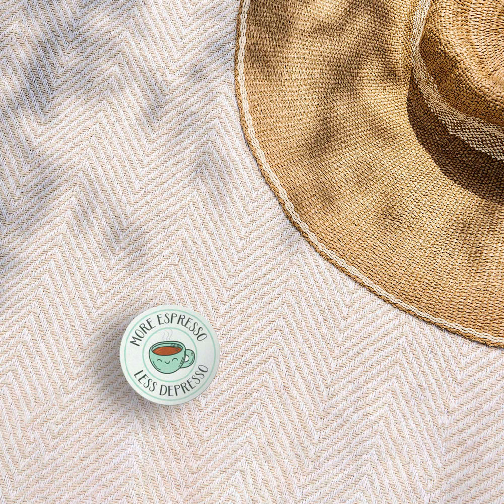 More Espresso Less Depresso Coffee Sticker
