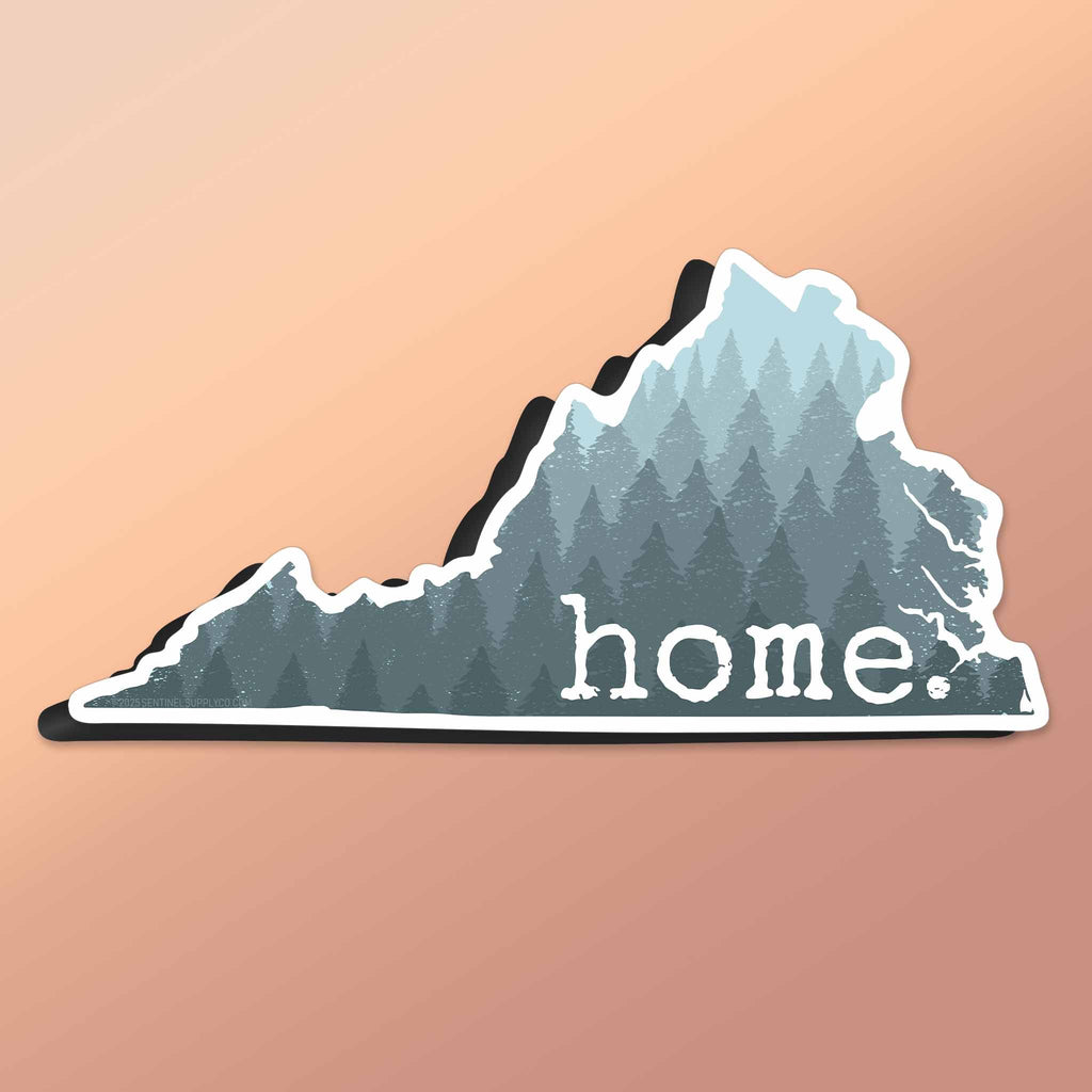 Forest Home Mountains Virginia Car Magnet - Flexible VA Fridge Magnet