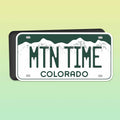 Mountain Time Colorado Car Magnet - Flexible CO Fridge Magnet