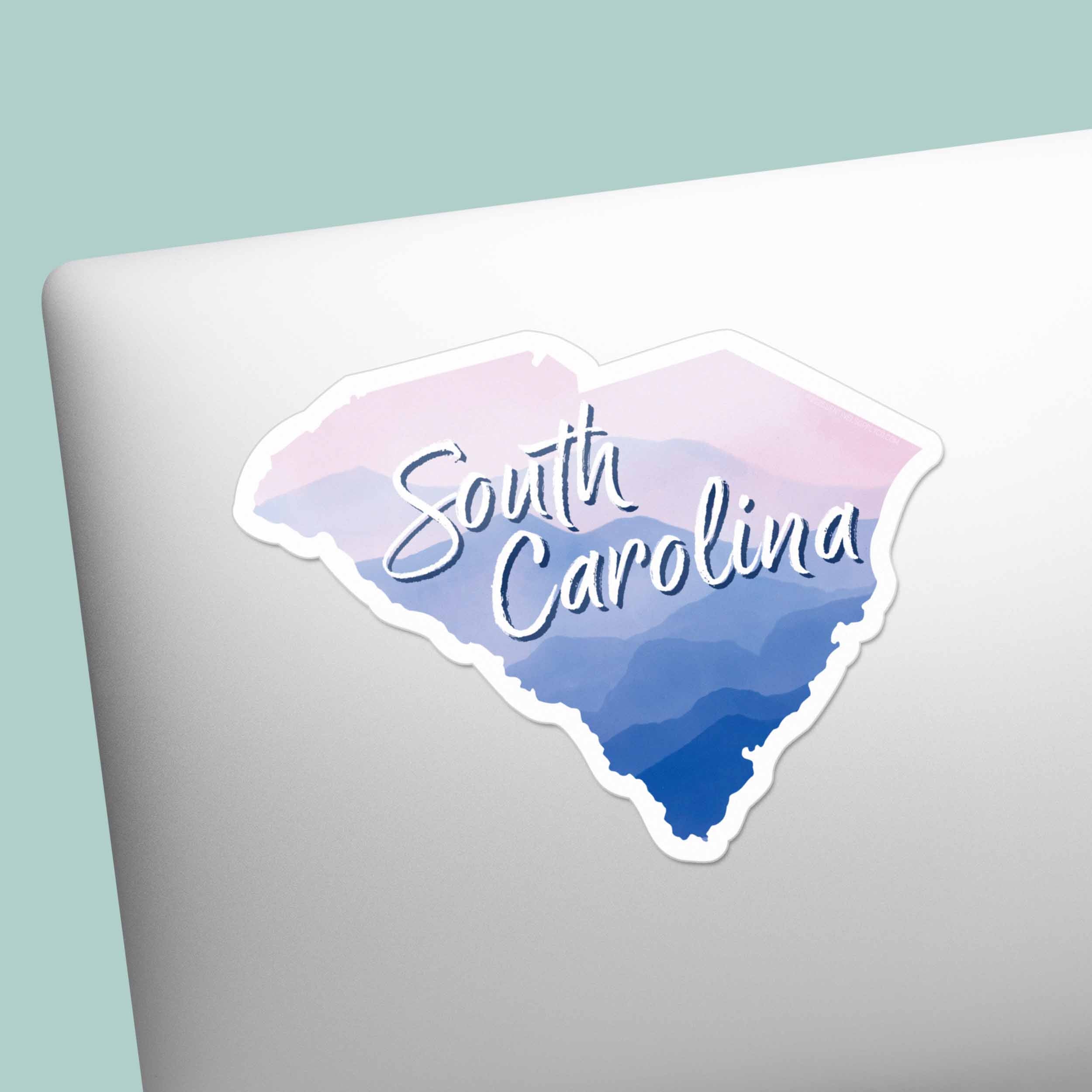 South Carolina Appalachian Mountains Sticker - Cute SC Decal