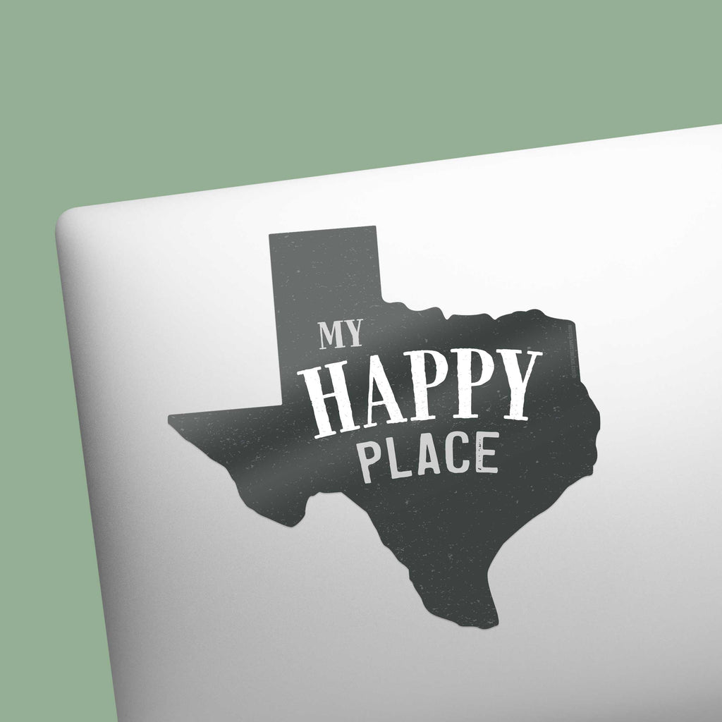 My Happy Place Texas Sticker