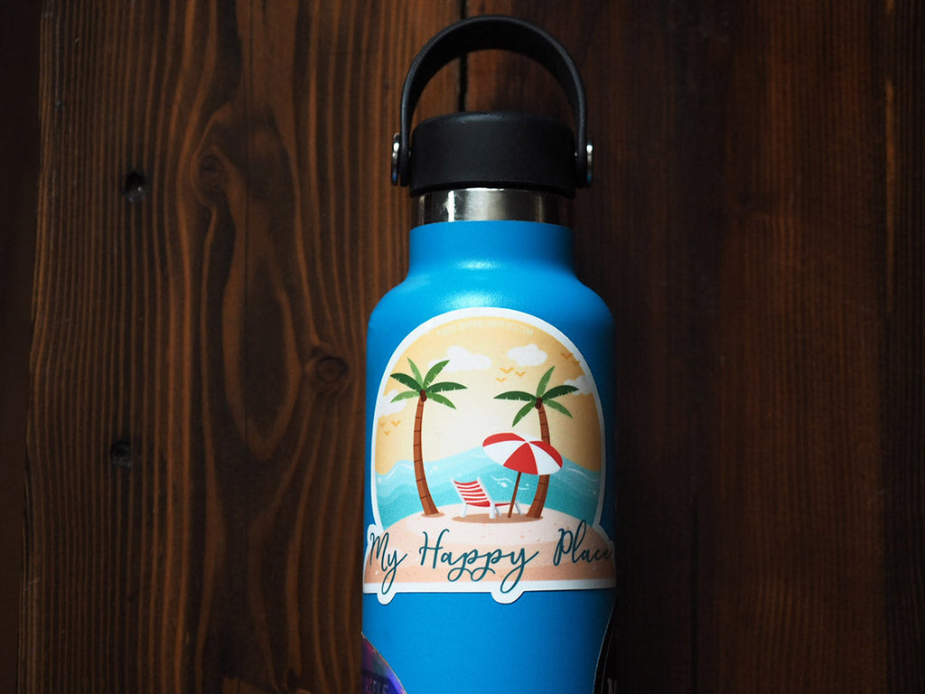 My Happy Place Beach Sticker