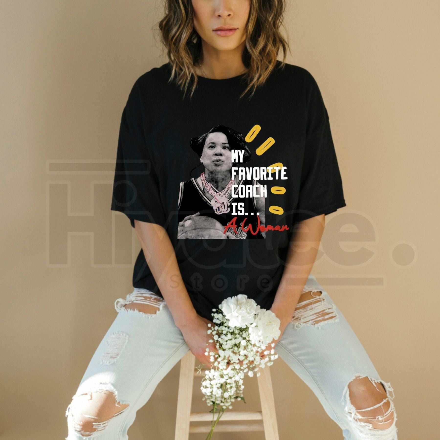 "My Favorite Coach Is A Woman" T-Shirt – Empowering Women in Sports Tee
