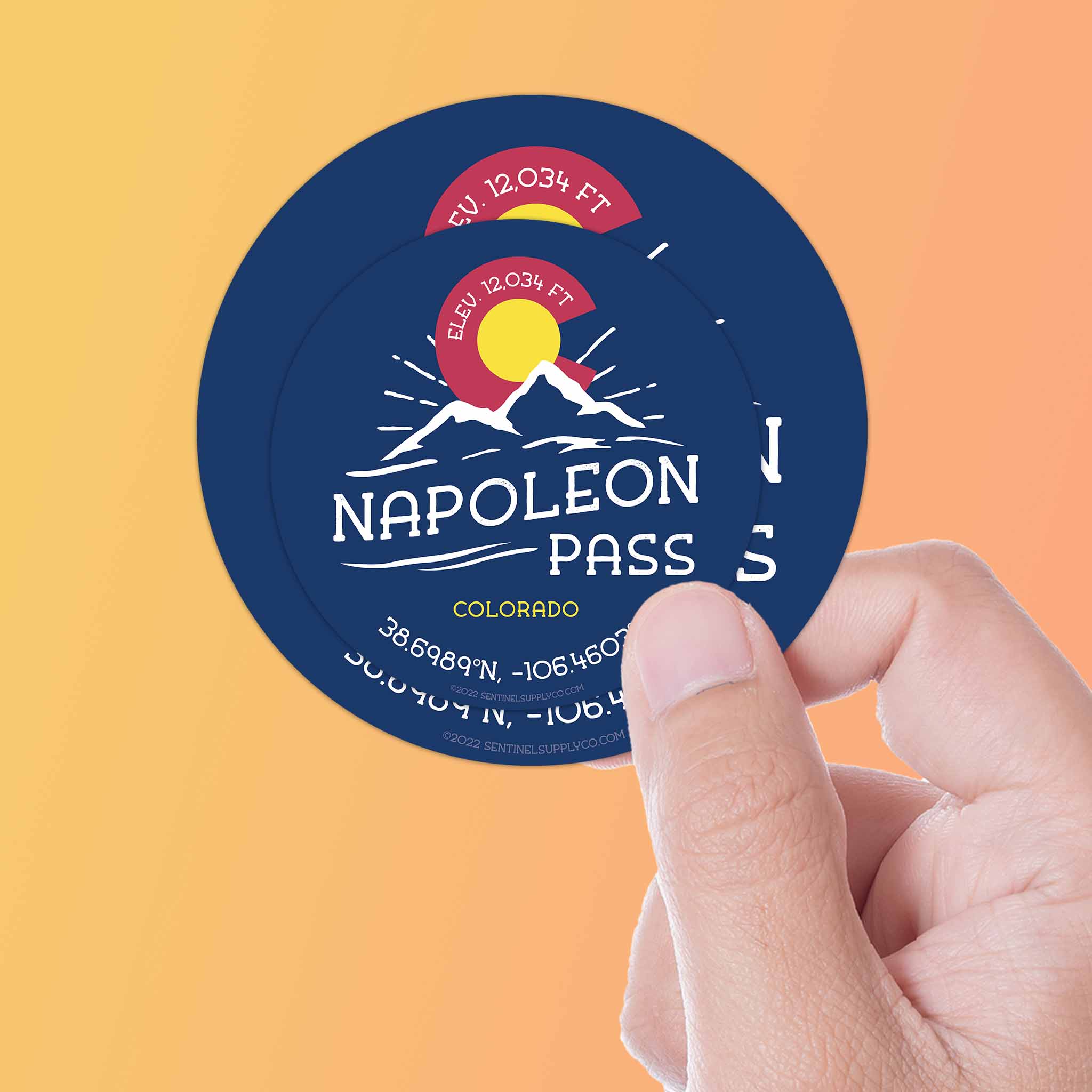 Napoleon Pass Colorado Stickers