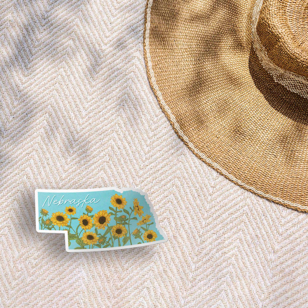 Nebraska Sunflower Sticker
