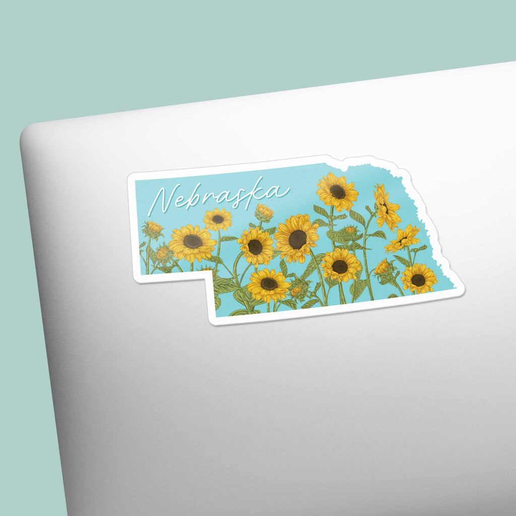 Nebraska Sunflower Sticker