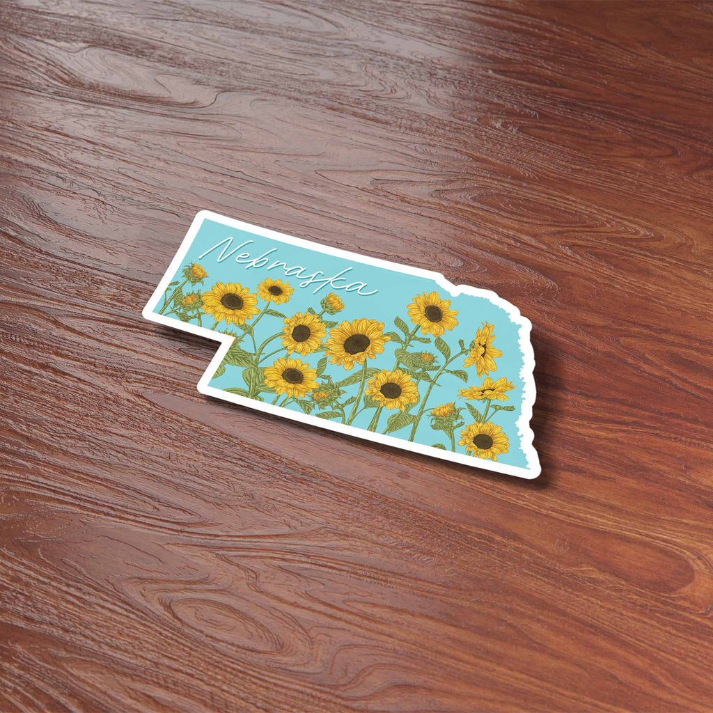 Nebraska Sunflower Sticker