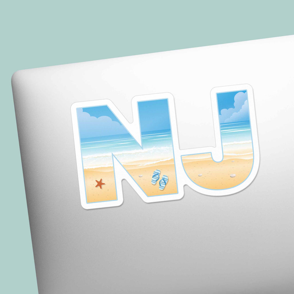 New Jersey Shore Bumper Sticker - Cute NJ Beach Decal