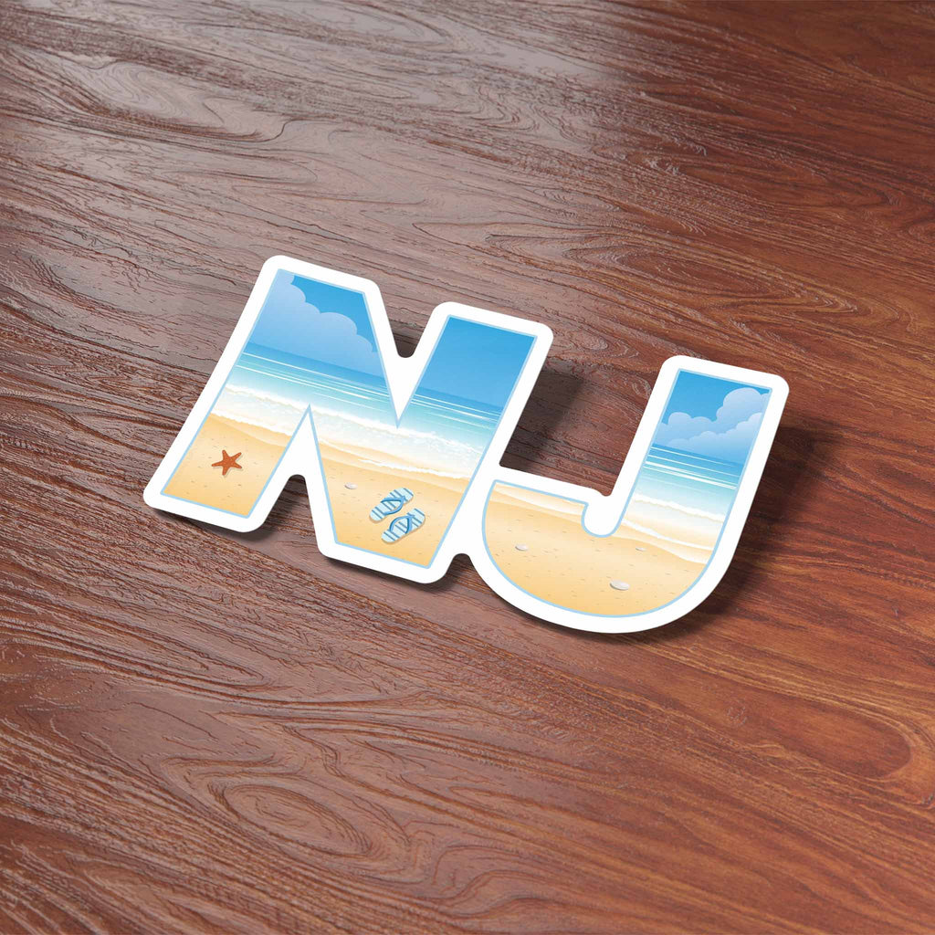 New Jersey Shore Bumper Sticker - Cute NJ Beach Decal