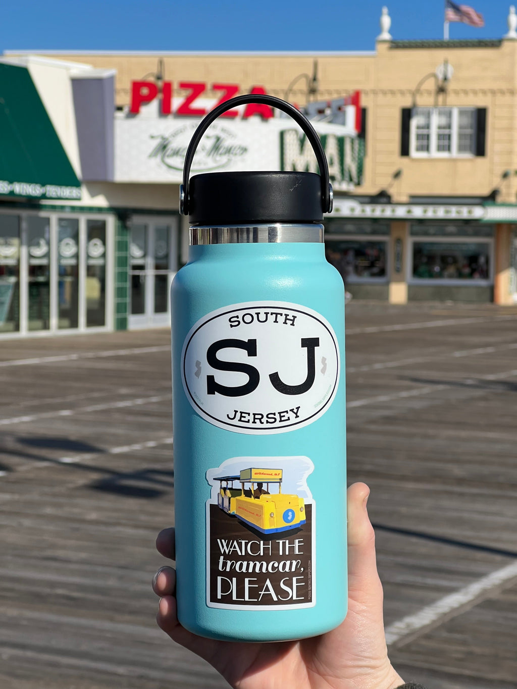 White Oval South Jersey NJ Sticker