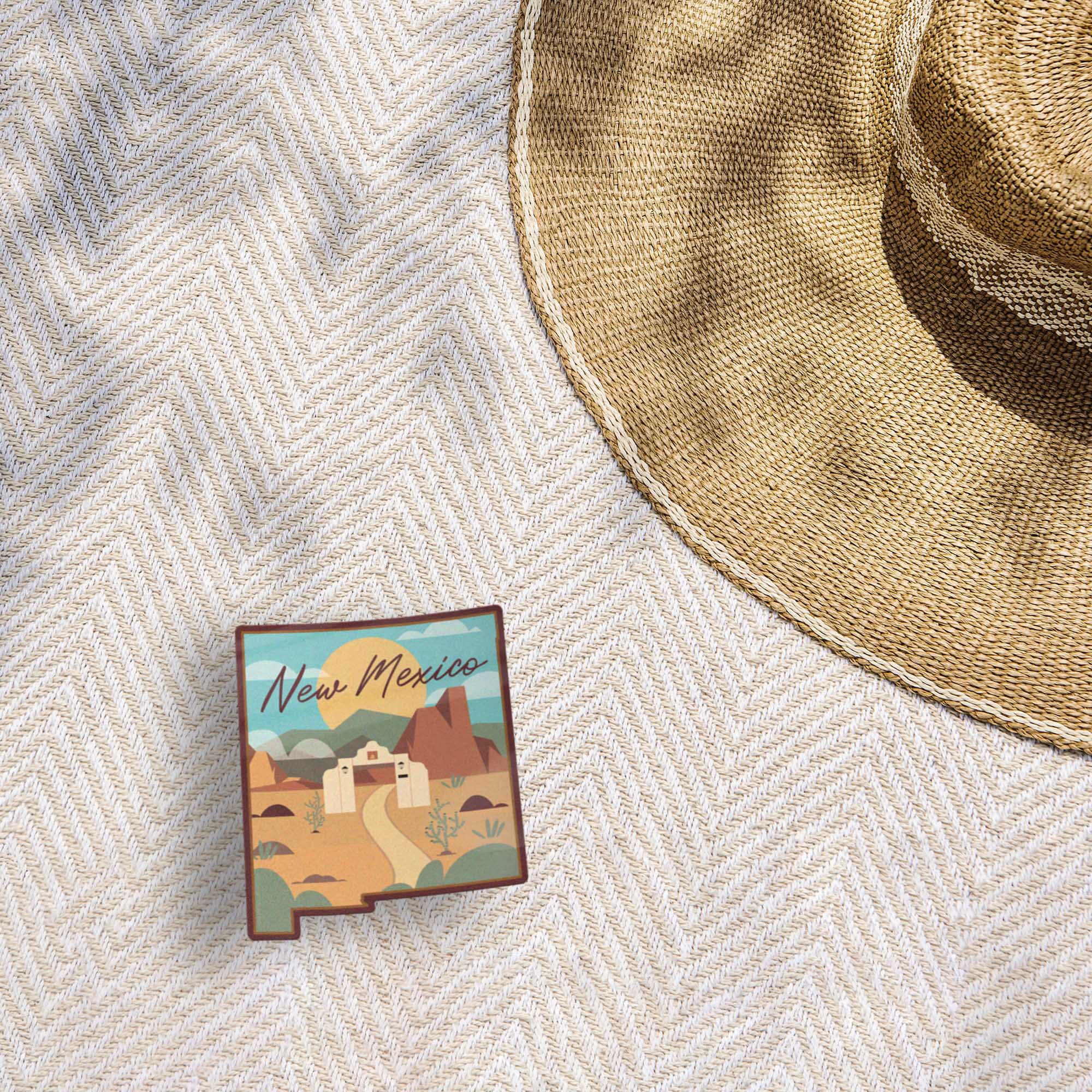 Desert Landscape New Mexico Sticker
