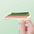 Rainbow Trout North Carolina Sticker - NC Fishing Decal