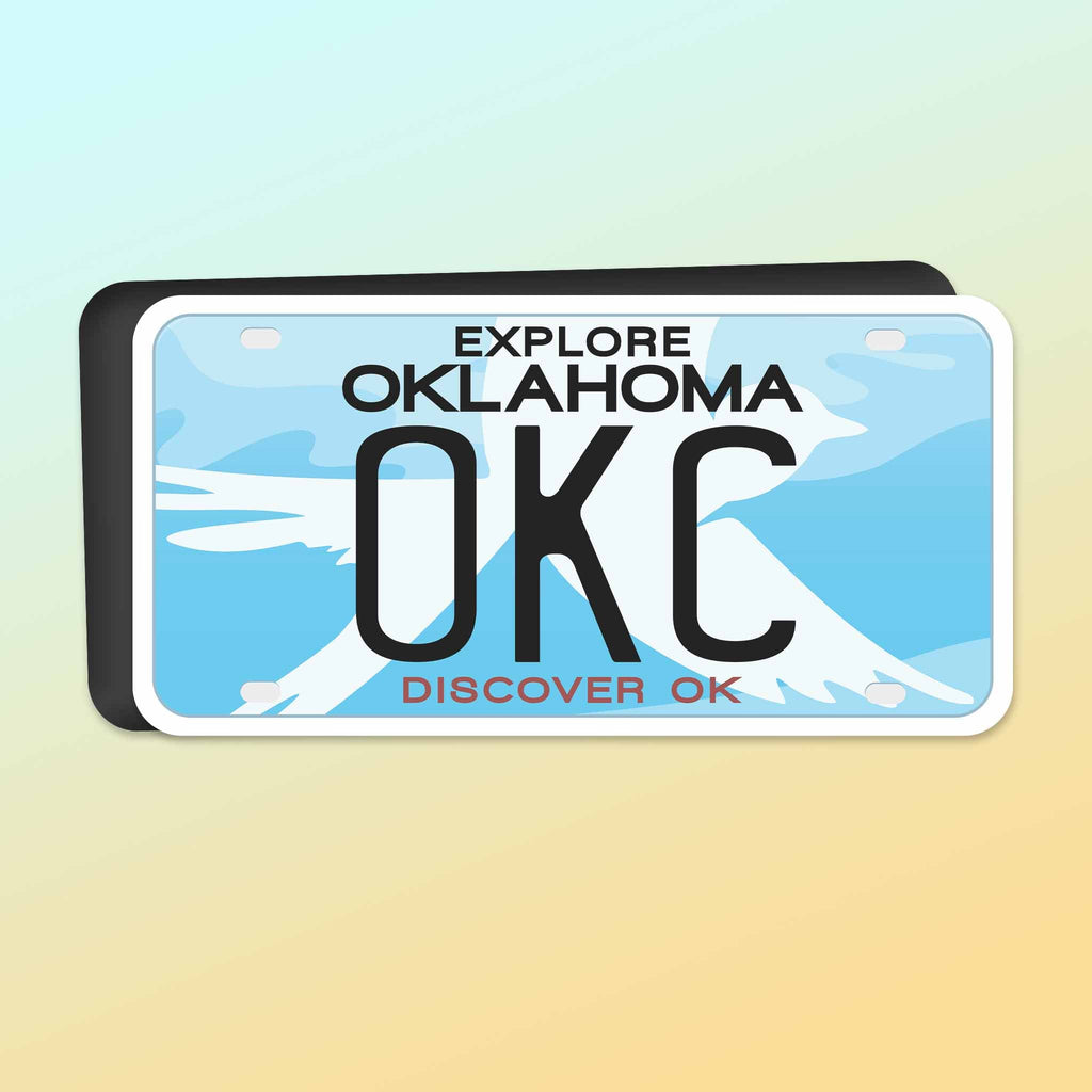 OKC Oklahoma Car Magnet - Flexible OK Fridge Magnet