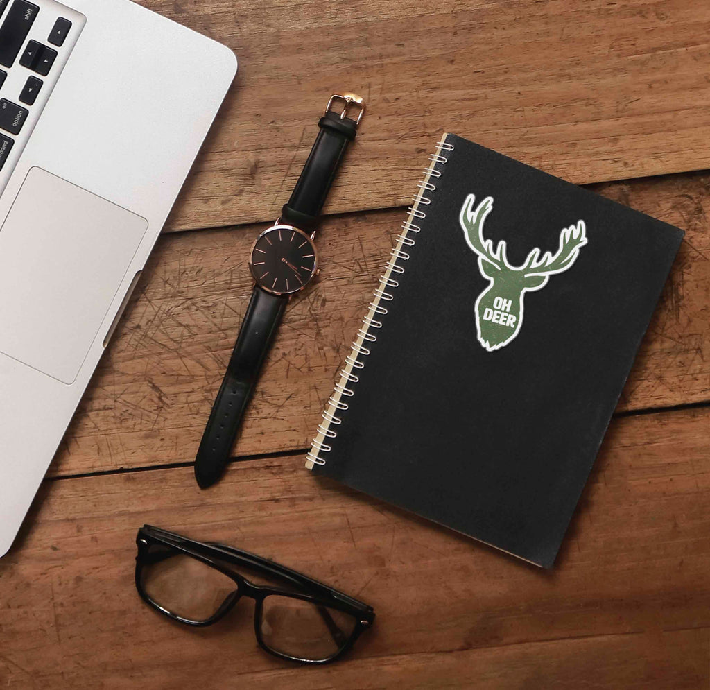 Oh Deer Antler Sticker