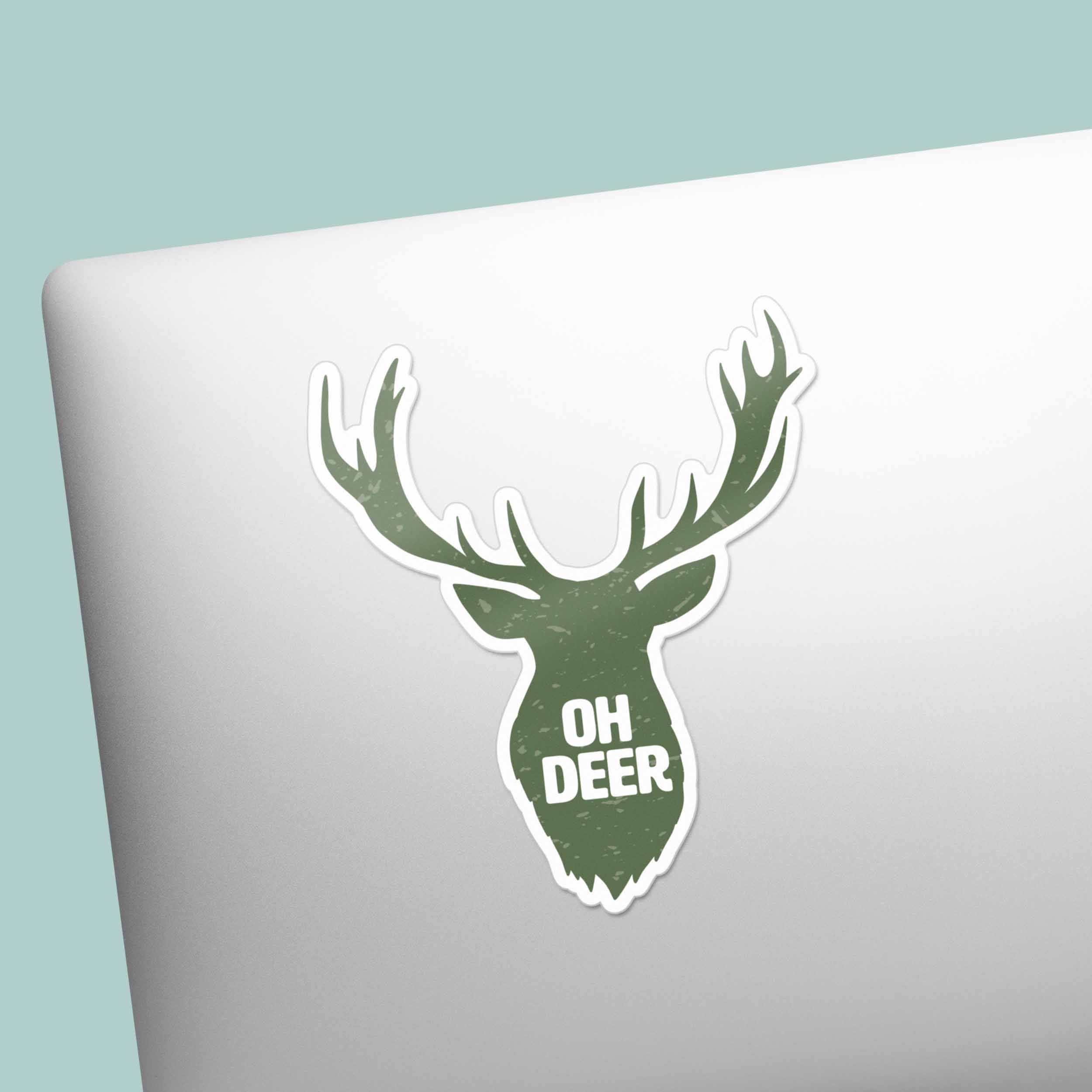 Oh Deer Antler Sticker