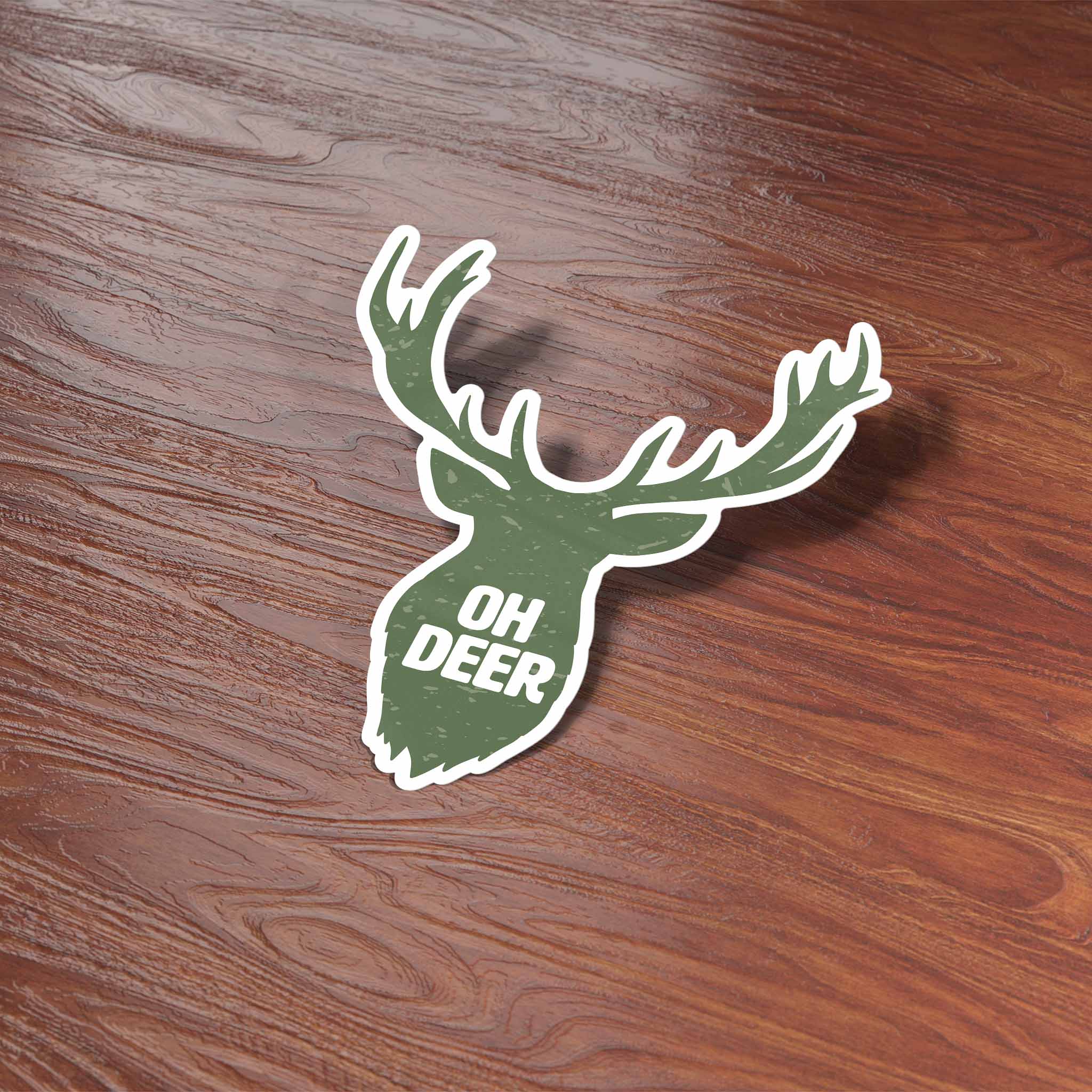 Oh Deer Antler Sticker