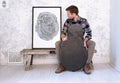 Ohio State, Ash Tree, Tree ring print, woodcut print, Lumber, Live edge, Biology Gifts, Arborist, Signed Original - 24x36 print