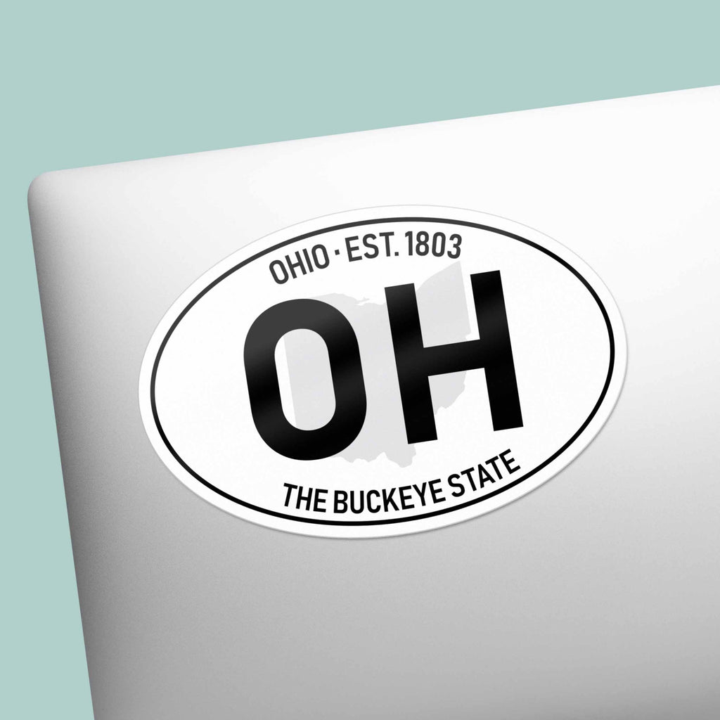 Ohio Classic White Oval Bumper Sticker