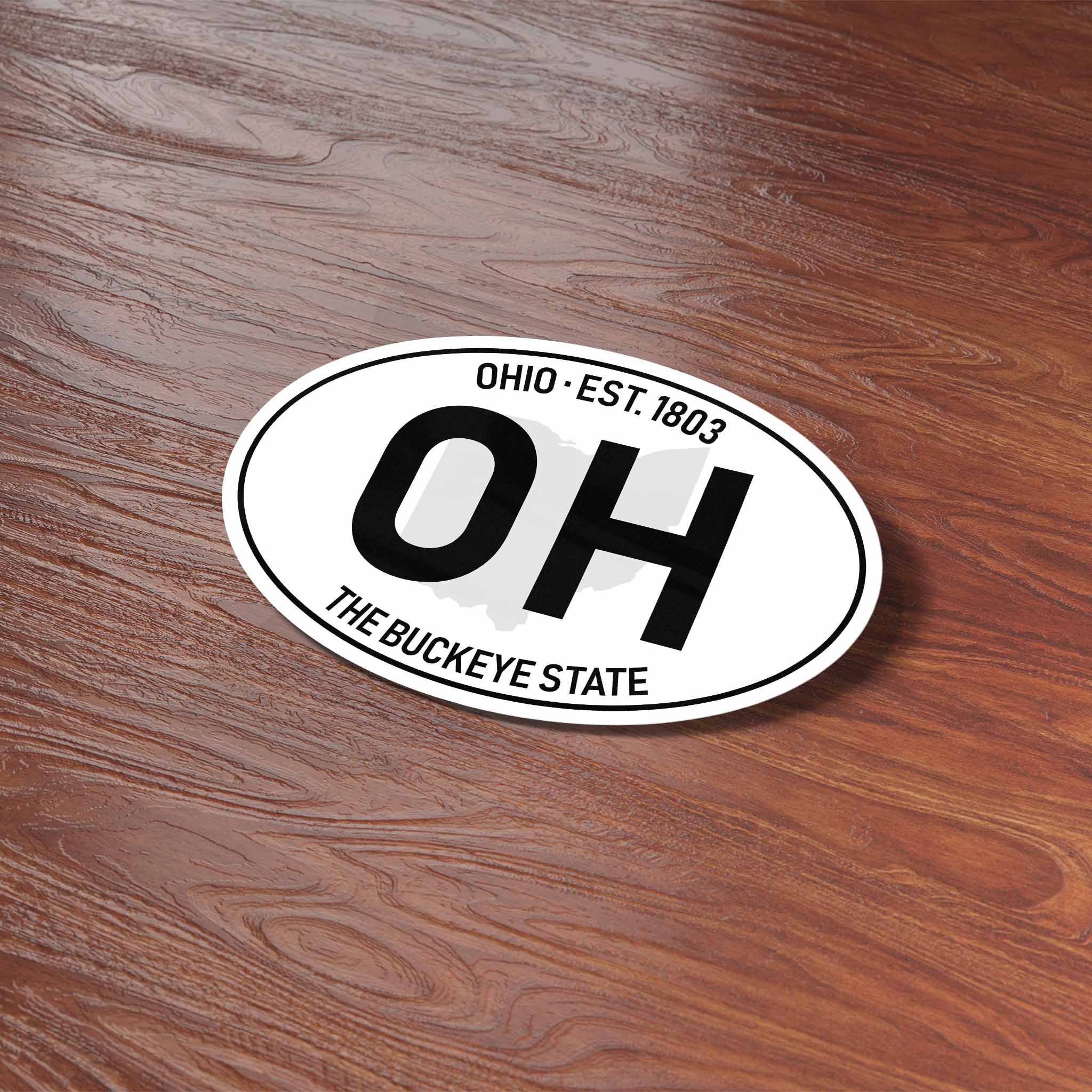 Ohio Classic White Oval Bumper Sticker