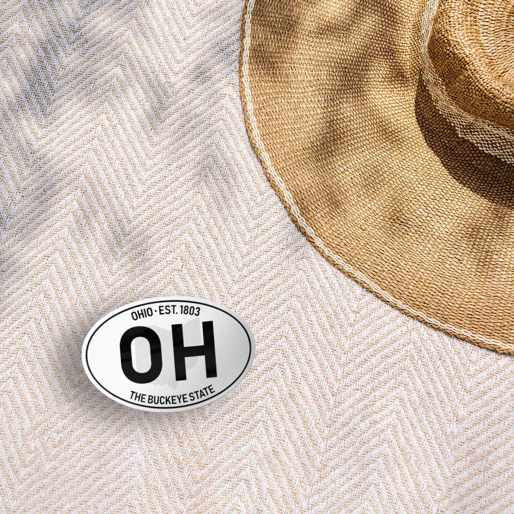 Ohio Classic White Oval Bumper Sticker