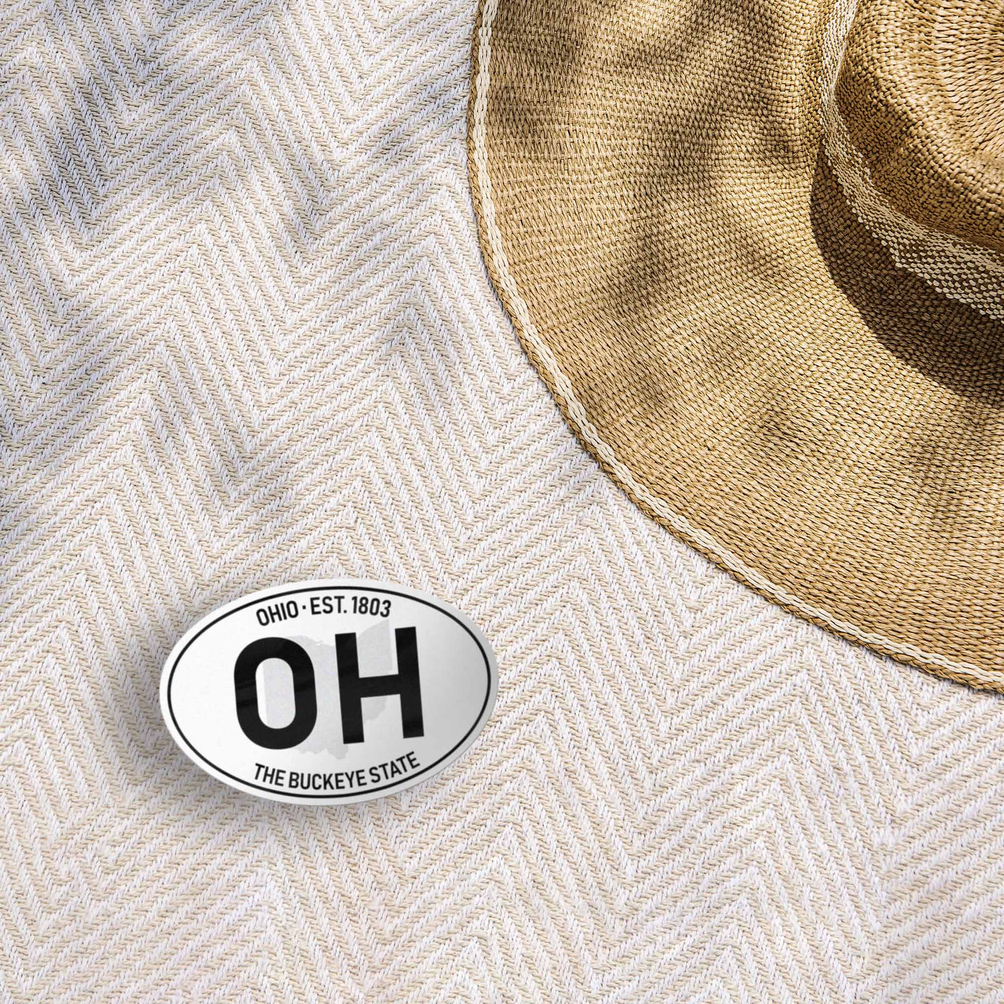 Ohio Classic White Oval Bumper Sticker