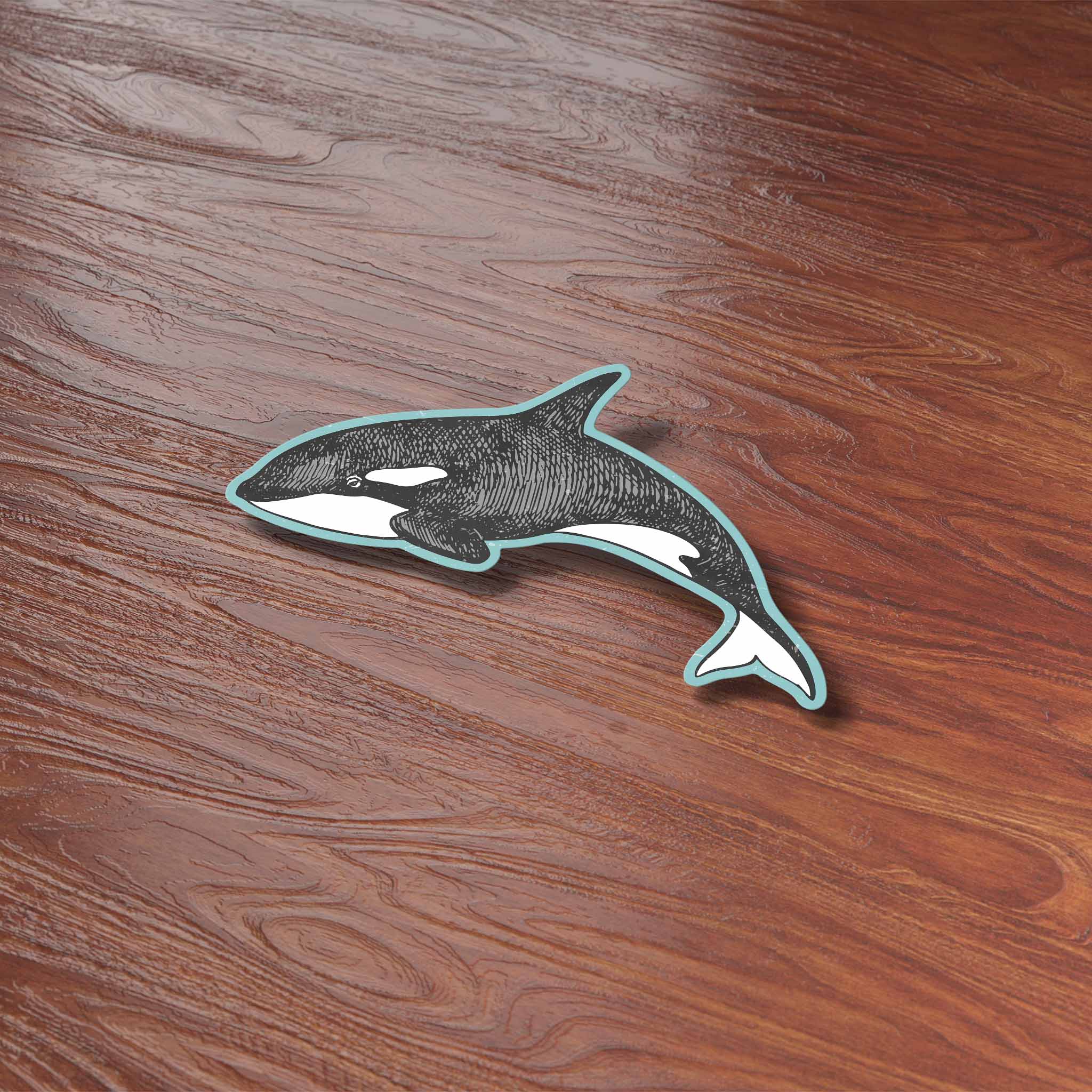 Orca Sticker - Cool Ocean Decal