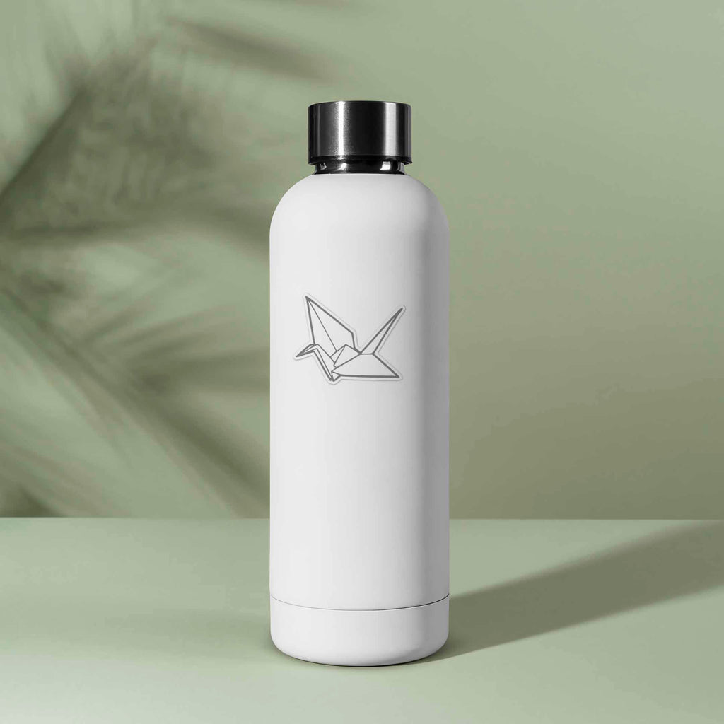 Origami Paper Crane Sticker - Cute Aesthetic Decal