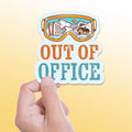 Out of Office Ski Goggles Sticker