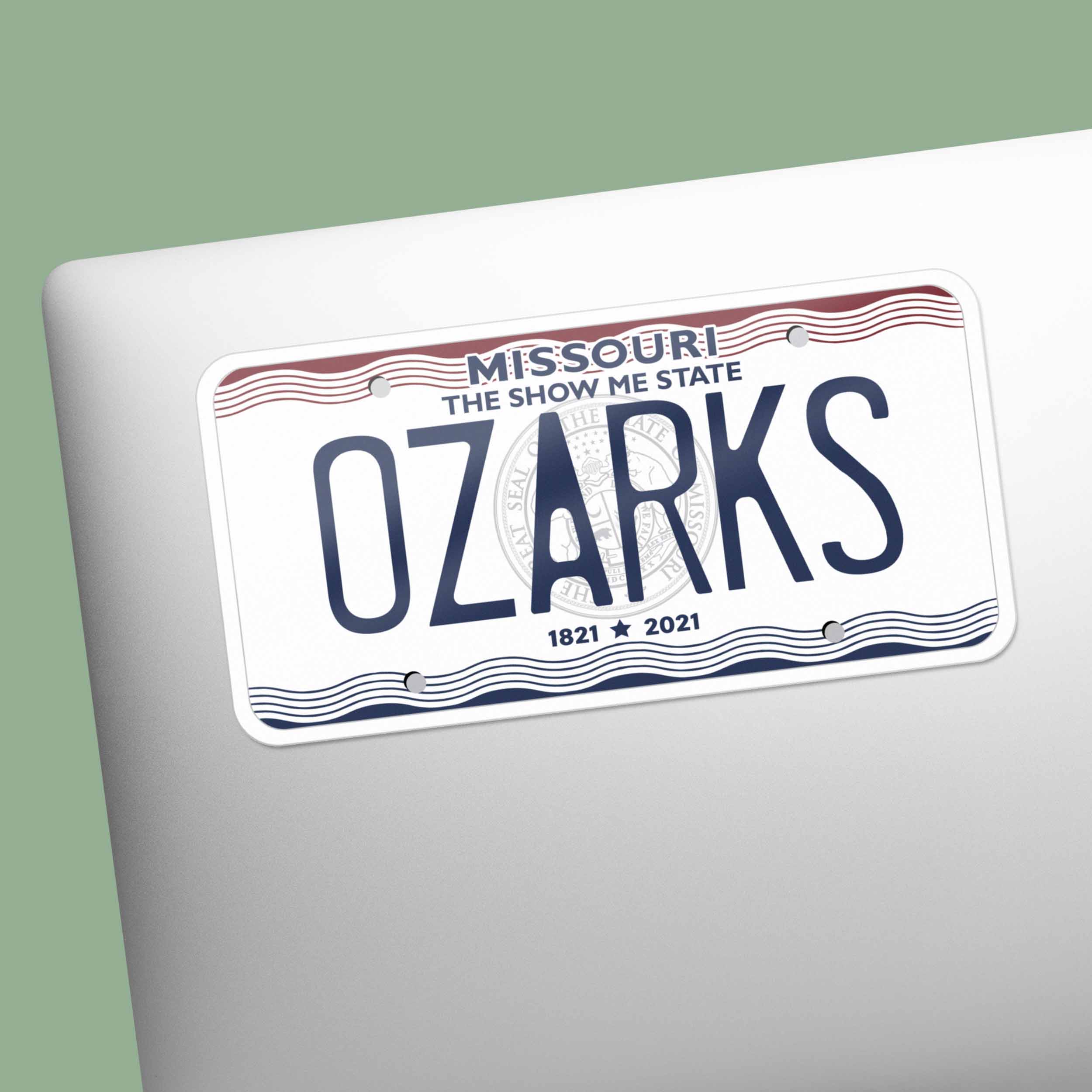 Missouri License Plate Sticker - Choose Your MO City Decal