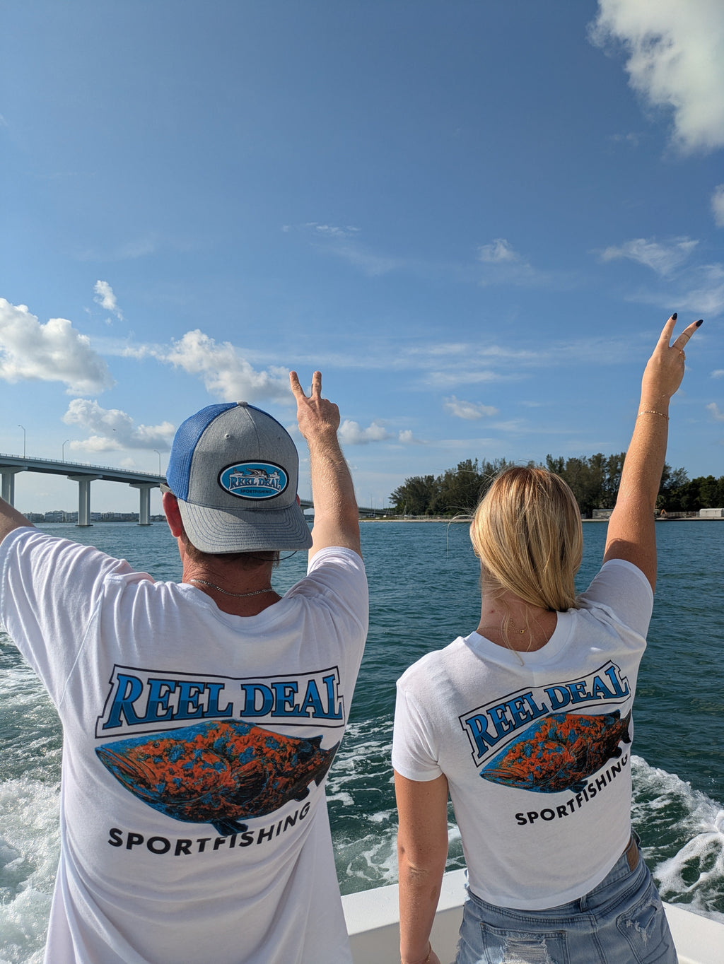 Reel Deal Grouper Tee (White)