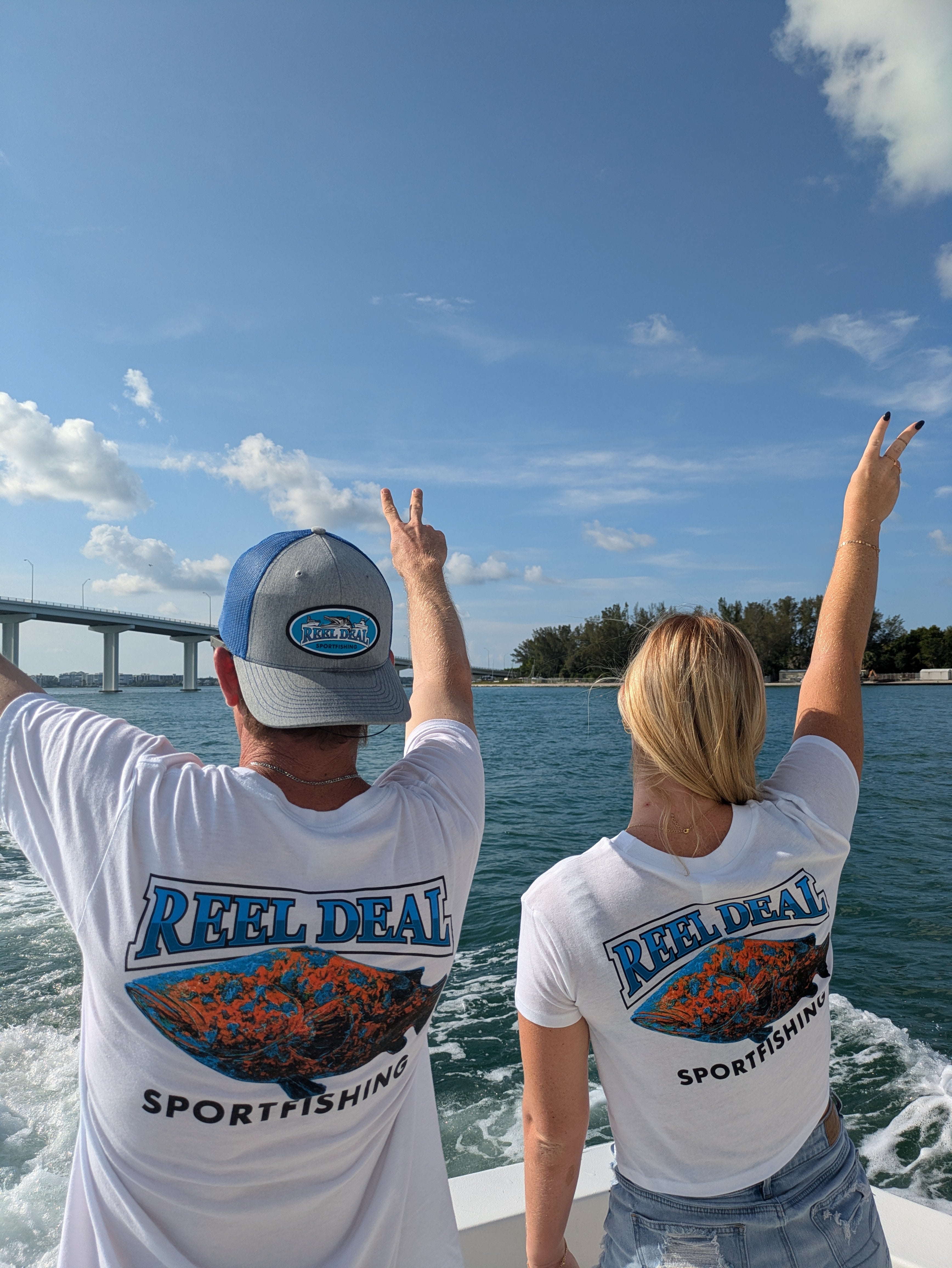 Reel Deal Grouper Tee (White)