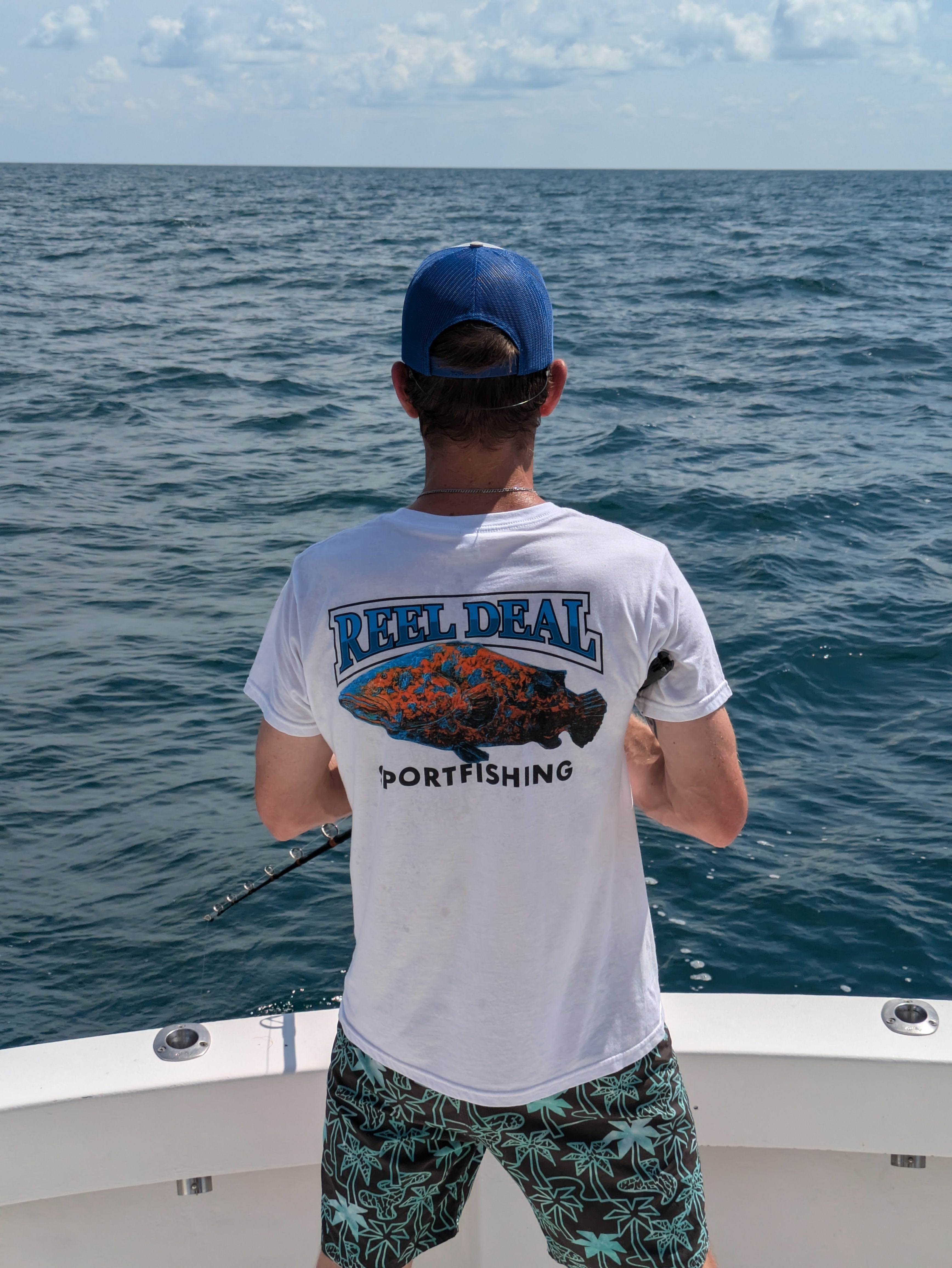 Reel Deal Grouper Tee (White)