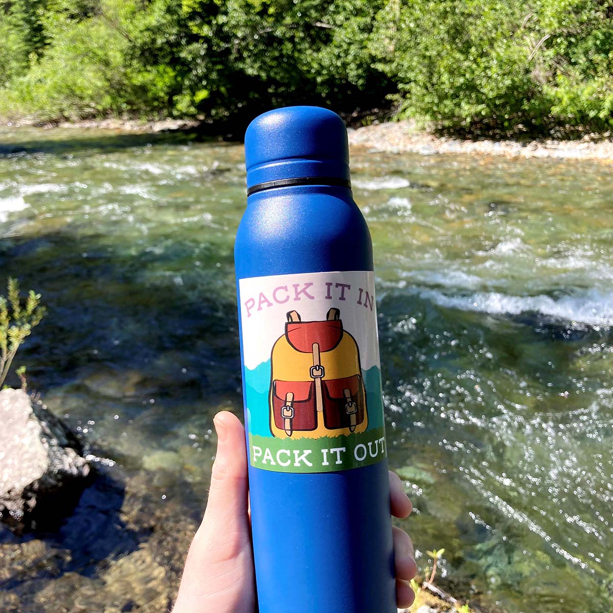 Pack It In Pack It Out Backpack Sticker
