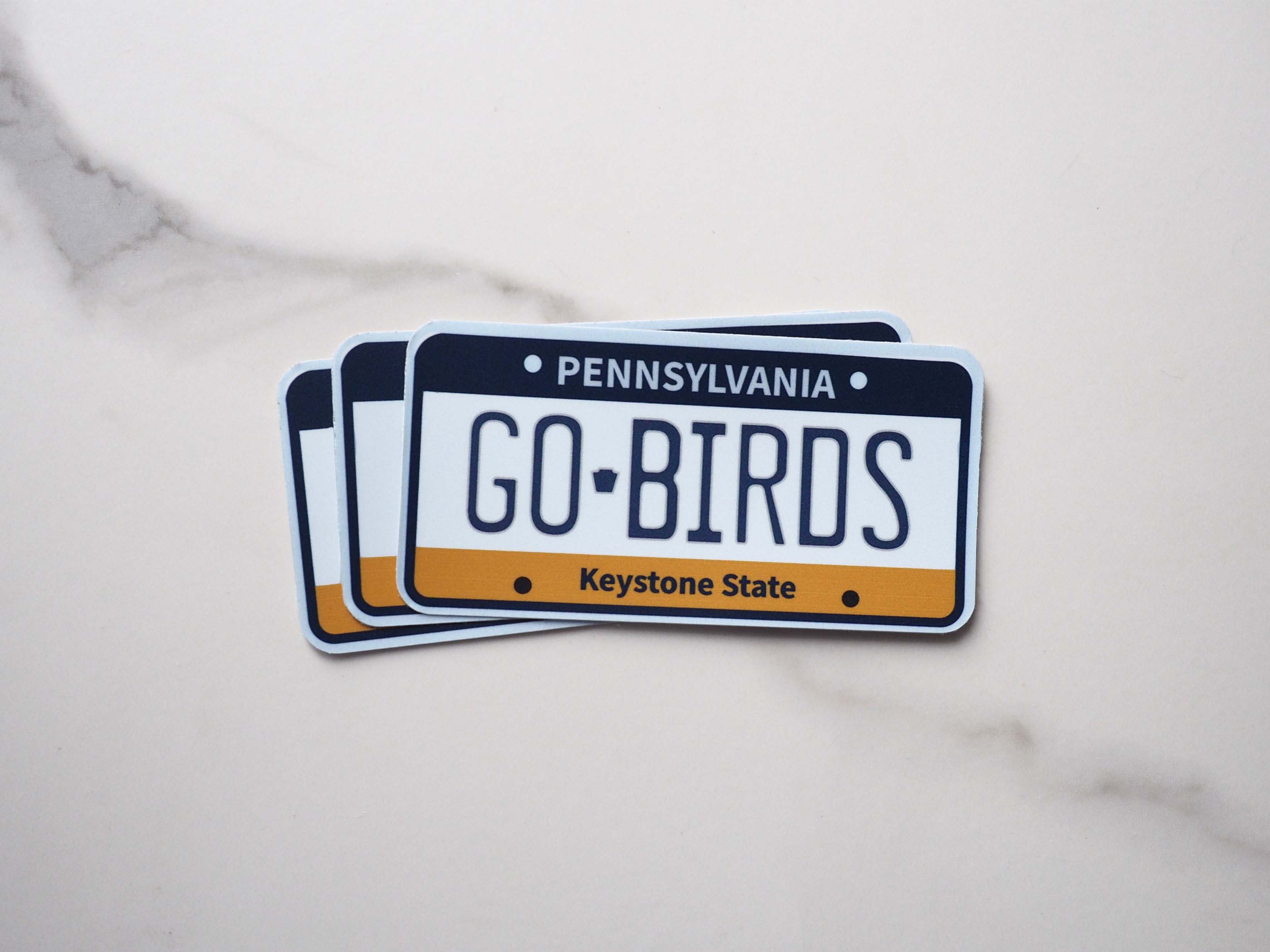 Go Birds Philadelphia Eagles Sticker - PA License Plate