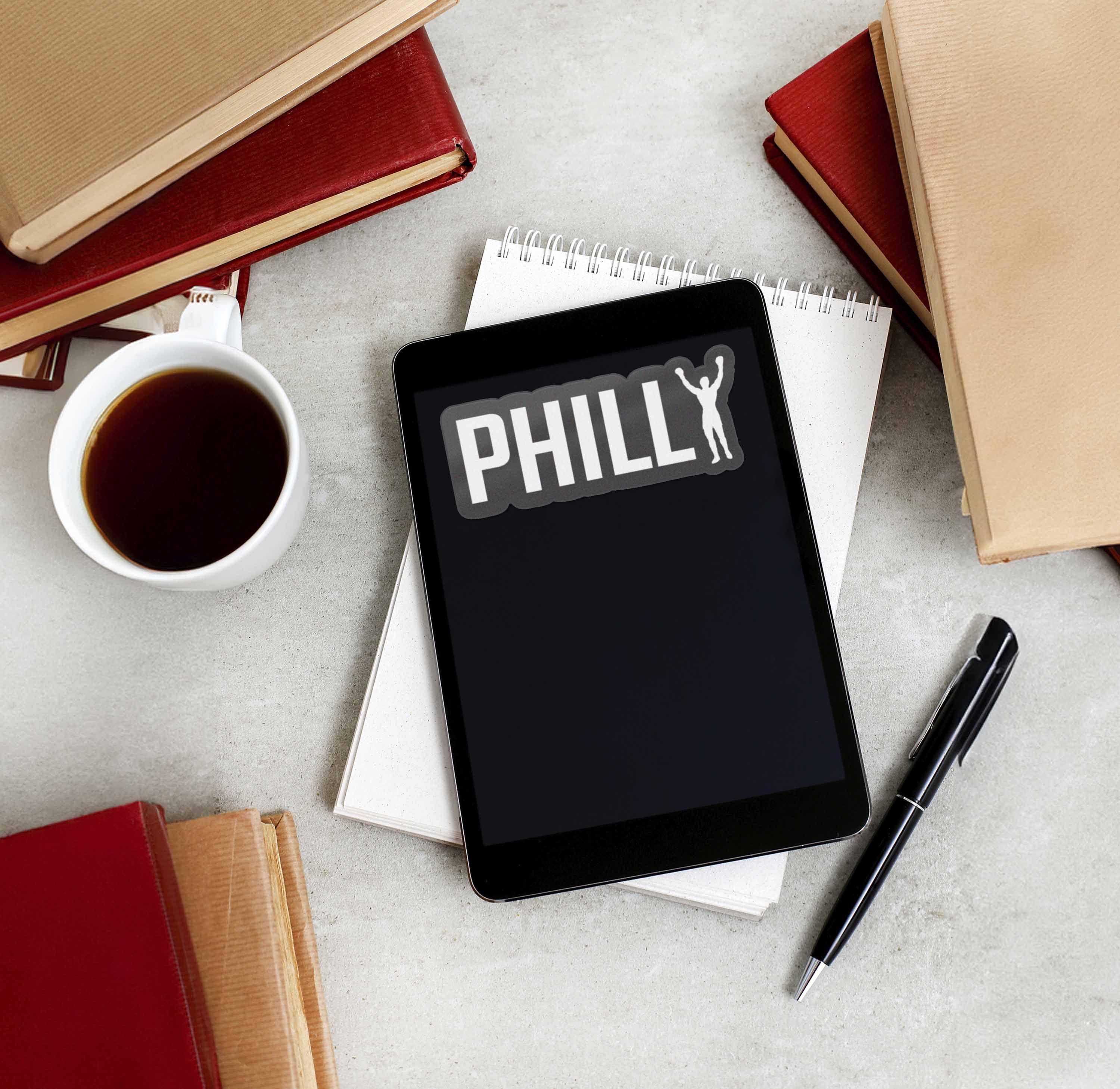 Philly Rocky Sticker - Philadelphia Decal for Hydroflask