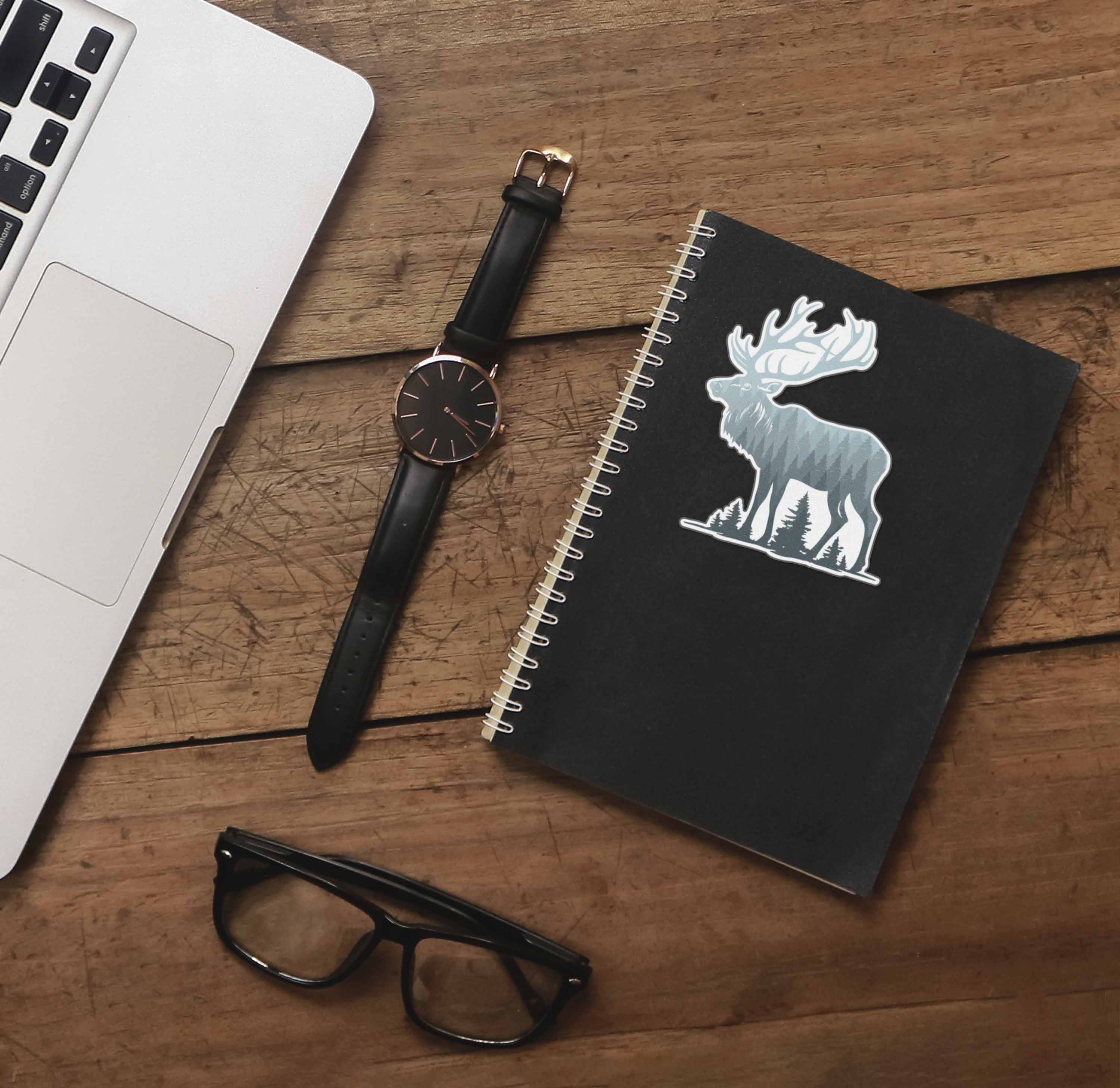 Mountain Forest Elk Sticker