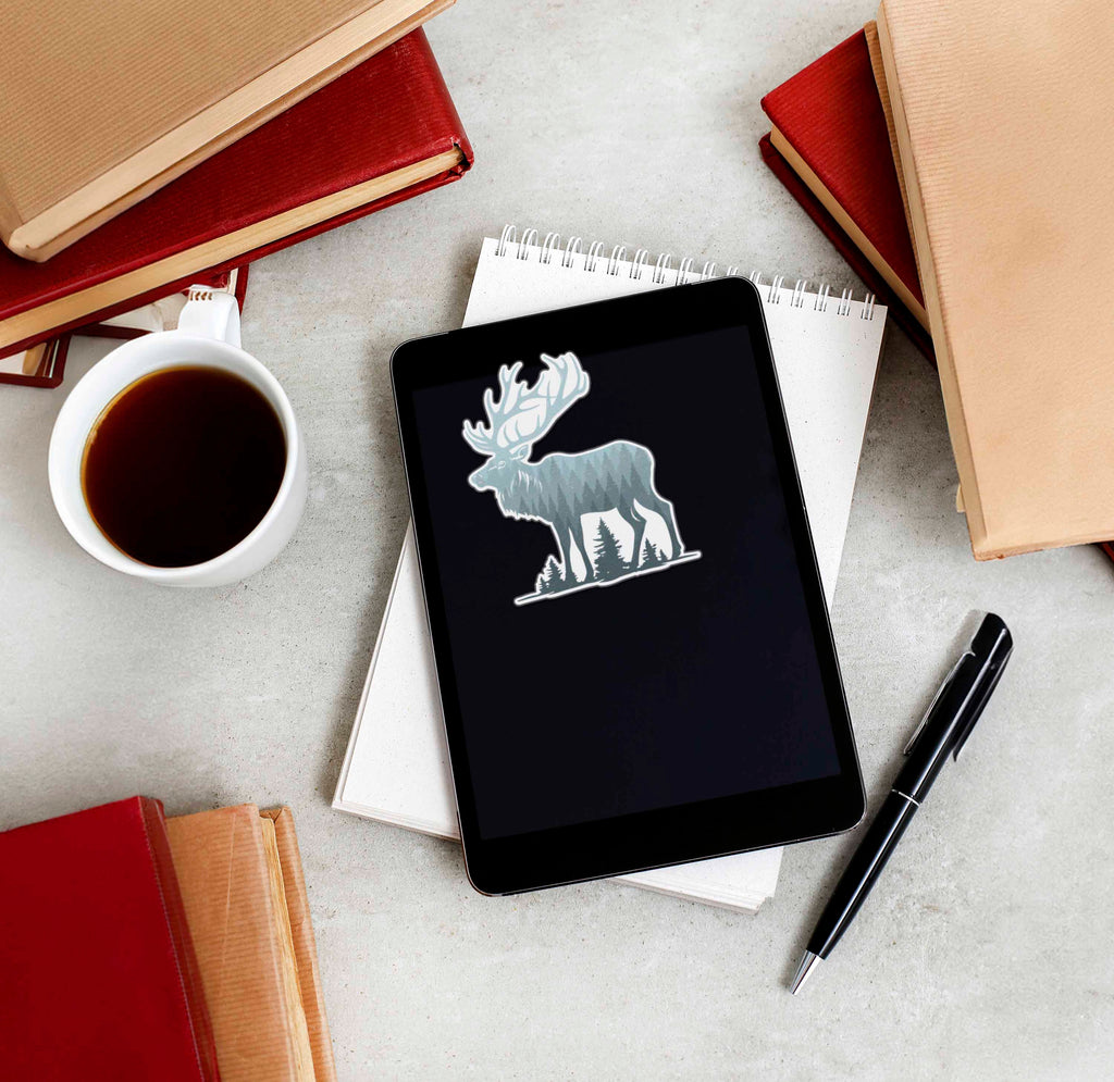 Mountain Forest Elk Sticker