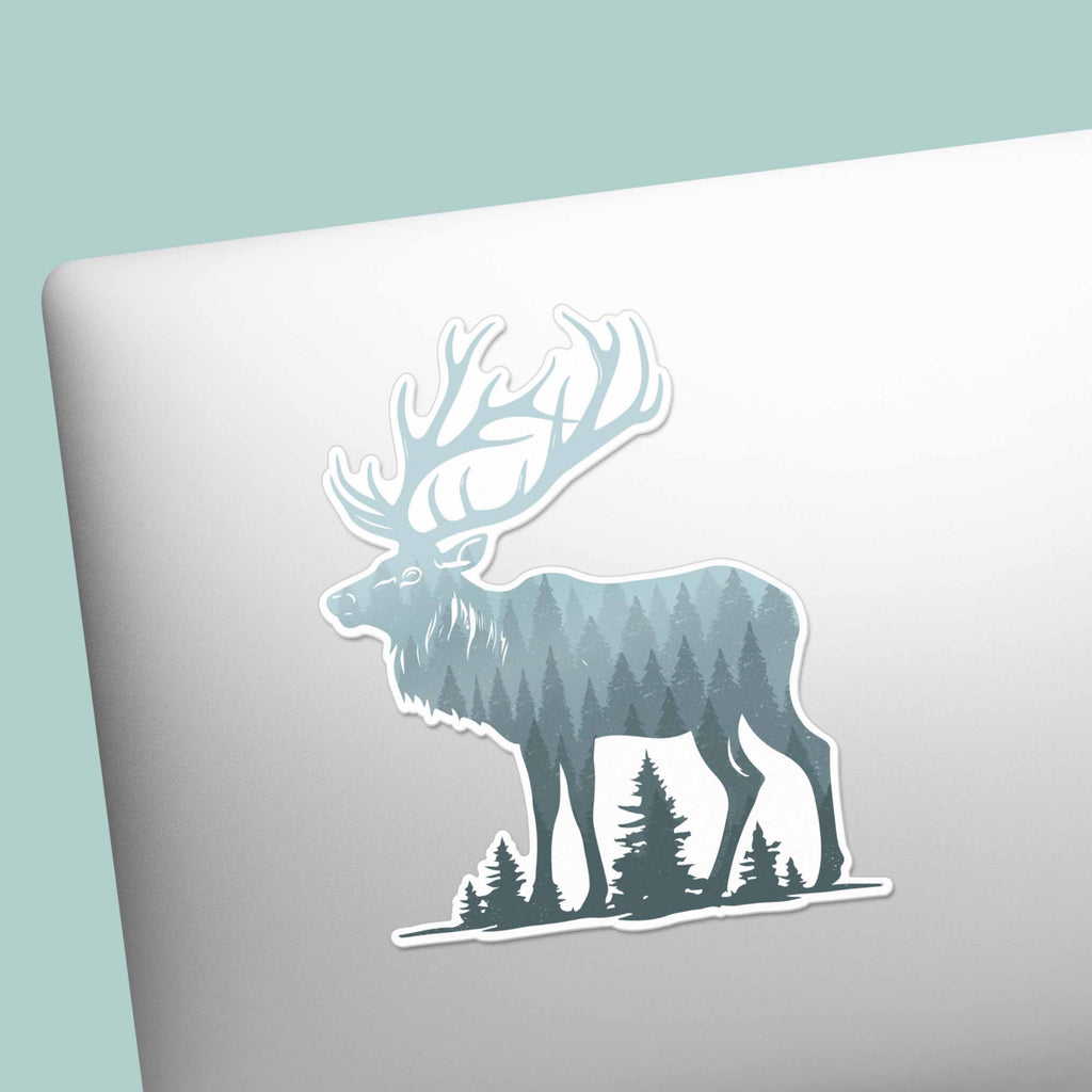 Mountain Forest Elk Sticker