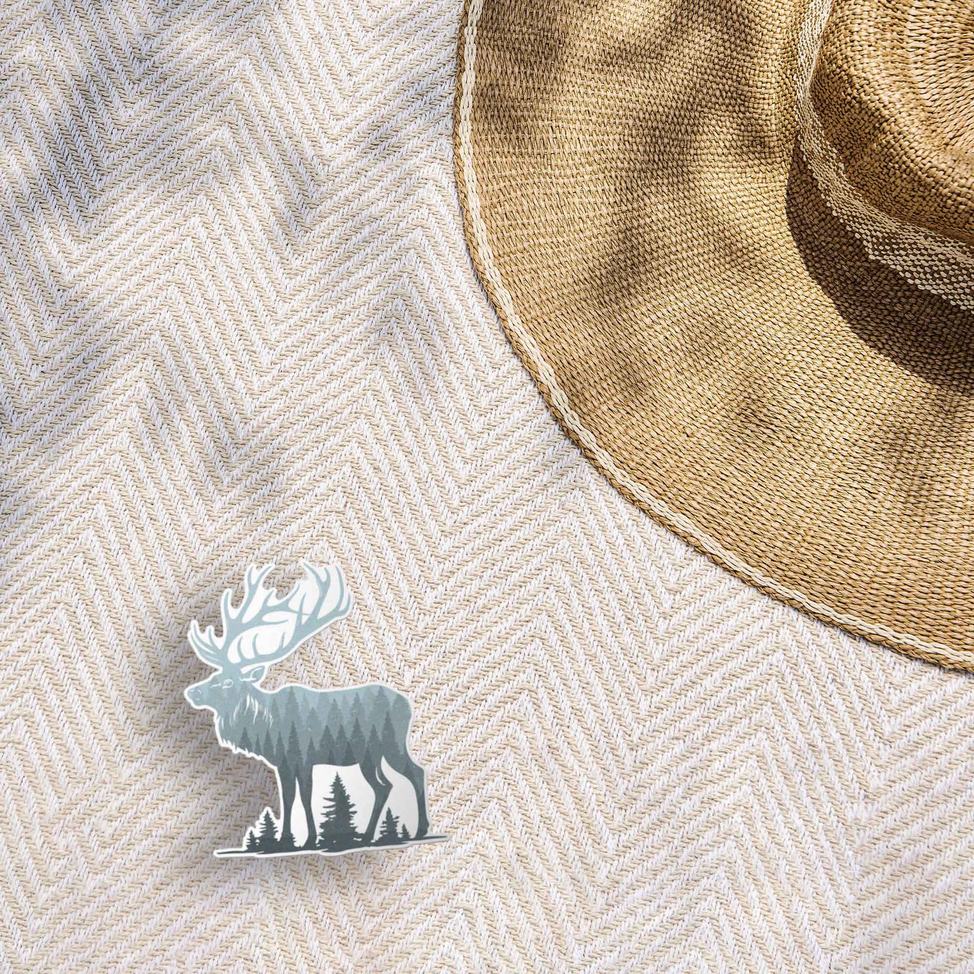 Mountain Forest Elk Sticker