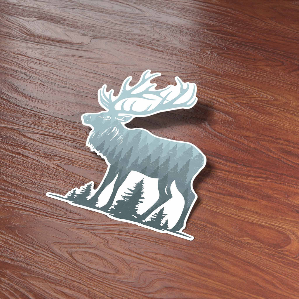 Mountain Forest Elk Sticker