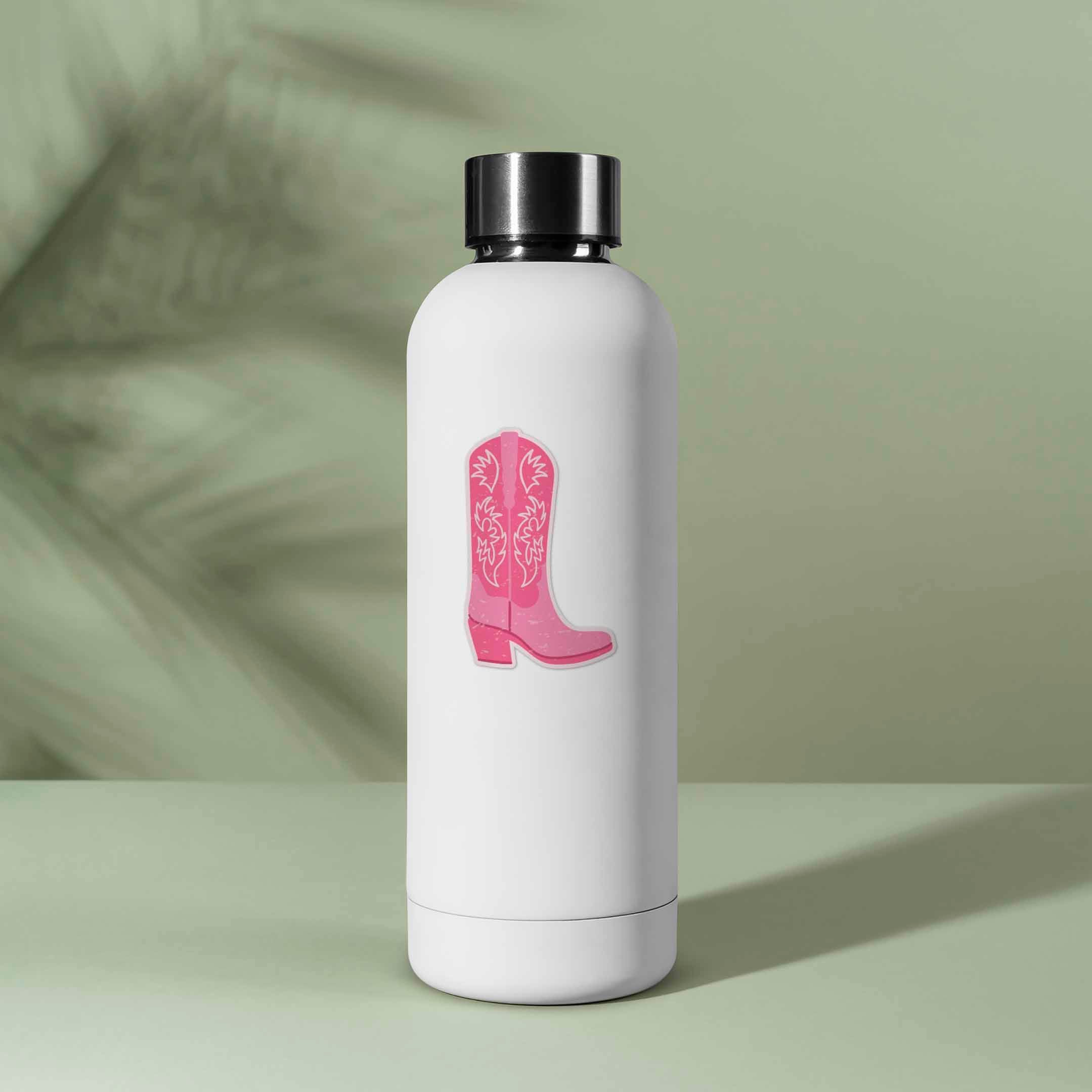 Pink Cowgirl Boots Sticker
