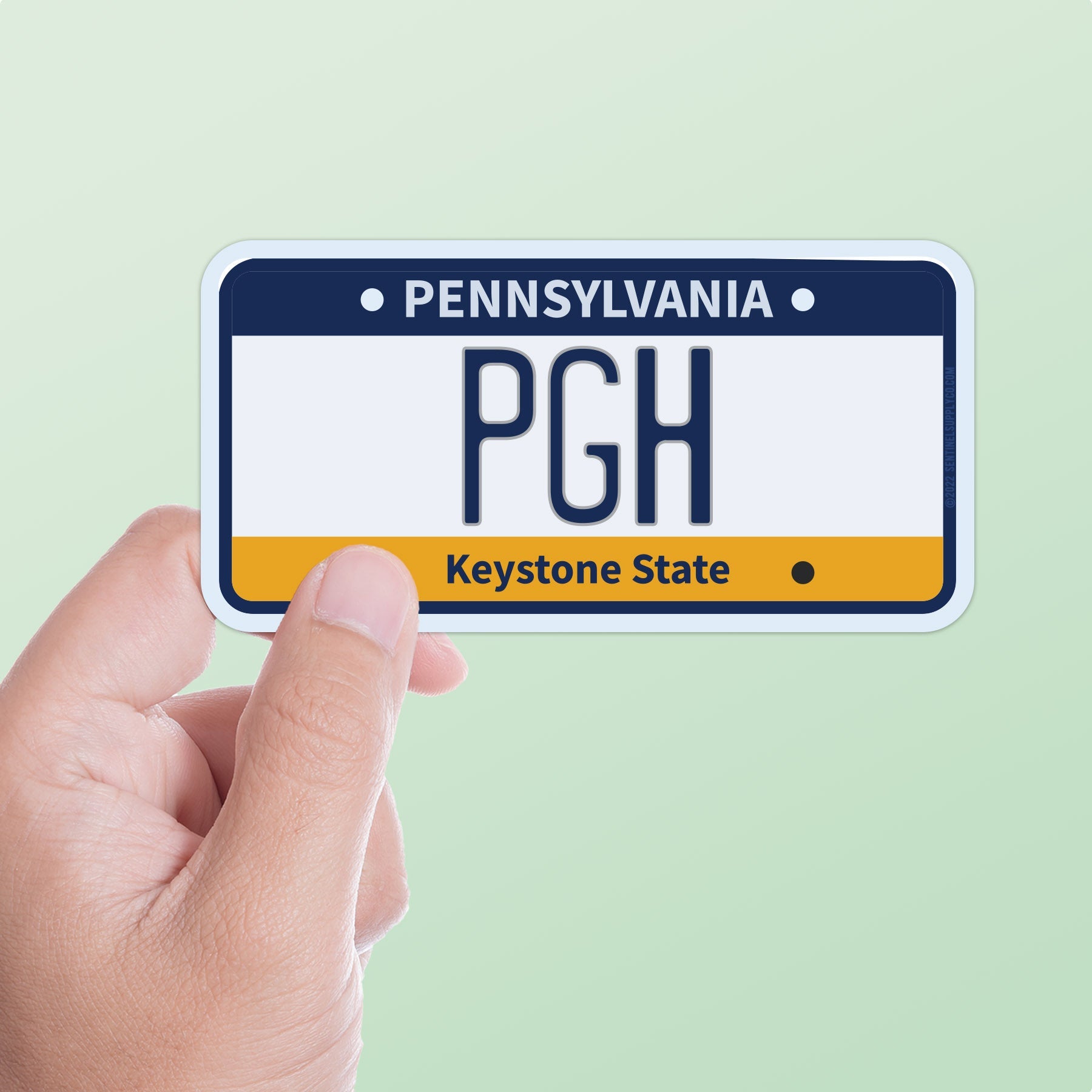 Pittsburgh Pennsylvania License Plate Sticker
